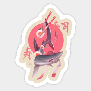 Sushi Shark Sticker